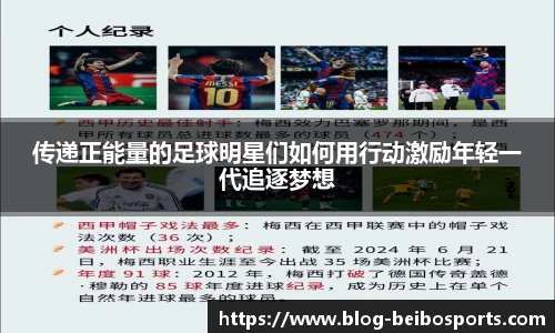 传递正能量的足球明星们如何用行动激励年轻一代追逐梦想